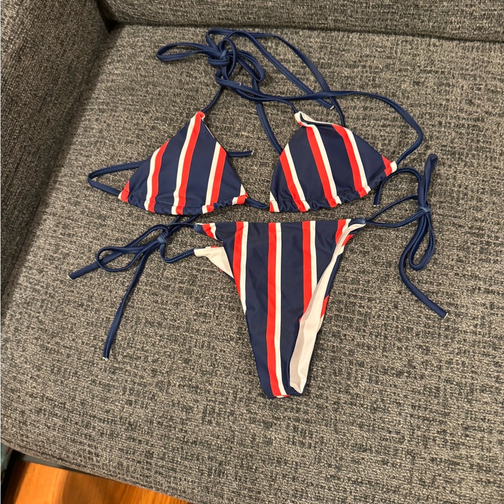 Nautical Striped Bikini Set